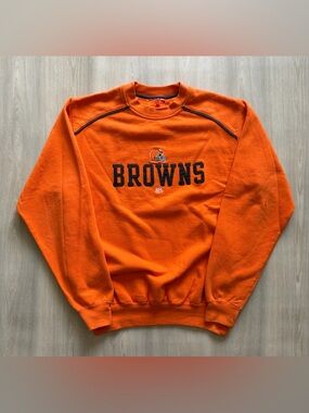 Vintage 90s NFL Cleveland Browns Crewneck Sz M Embroidered Logo